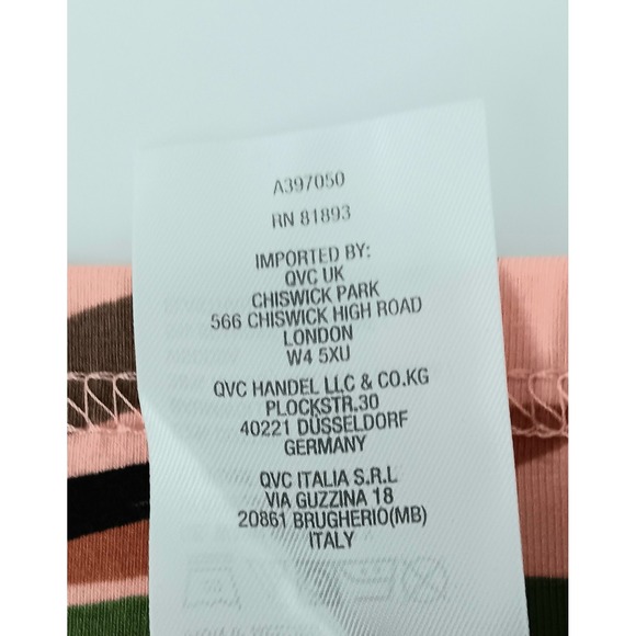 Denim & Co Beach Pants Women's Size M Palm Print Jersey Pull-On Pockets Preowned - Picture 5 of 12